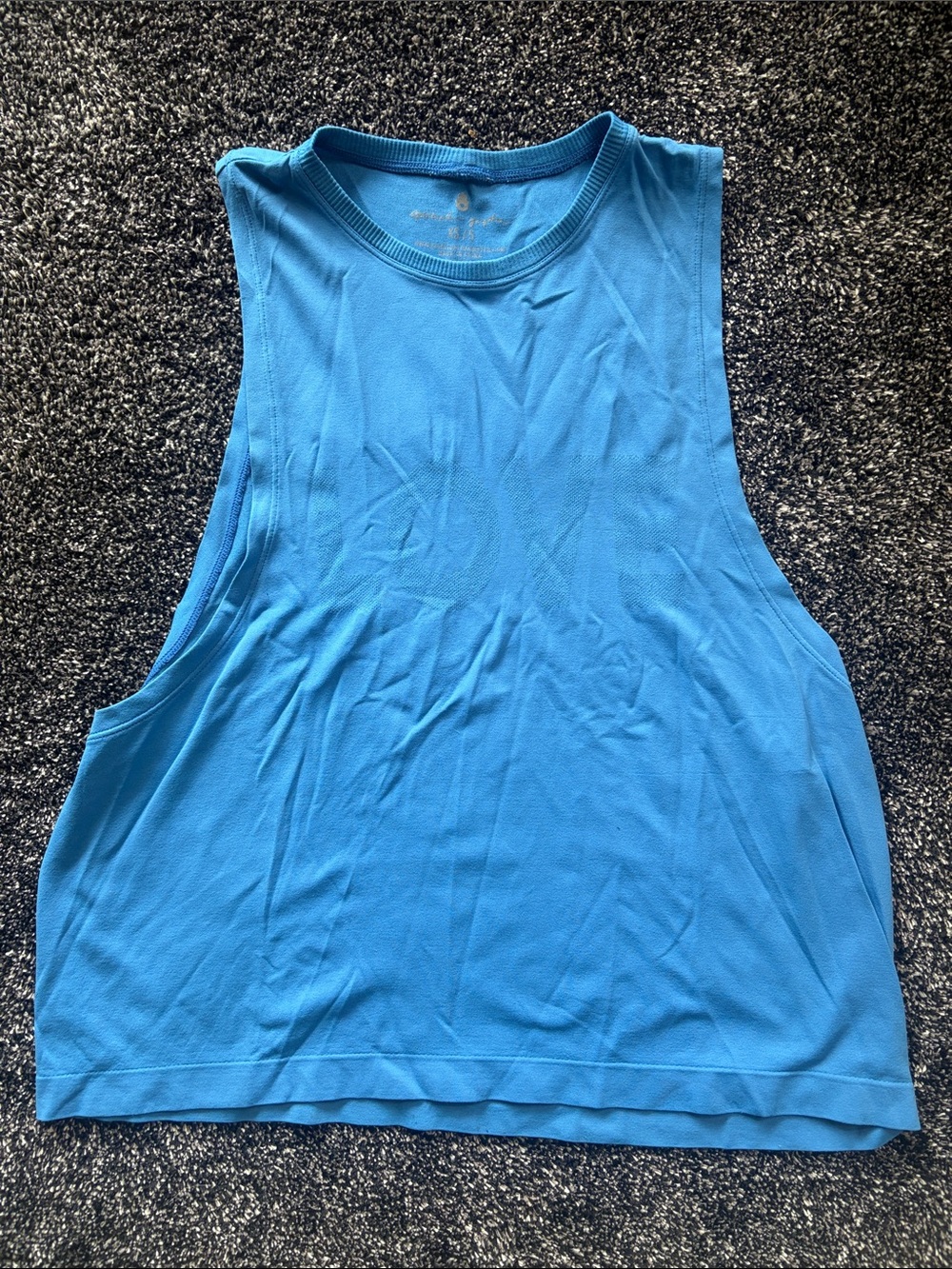 Spiritual Gangster Bright Blue Racerback Tank